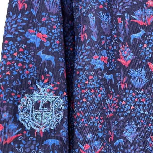 Greyson Golf Polo Shirt Mens XL Purple‎ Nature Pattern Logo Performance Stretch - Picture 7 of 9